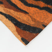 naadloos tijgerhuidpatroon. hand getekend fleece deken (Hoek)