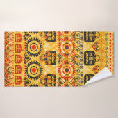 Naadloos tribaal patroon badhanddoek (Badhanddoek)