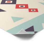  naadloos tribaal patroon. Geometrische ethni Poster (Hoek)