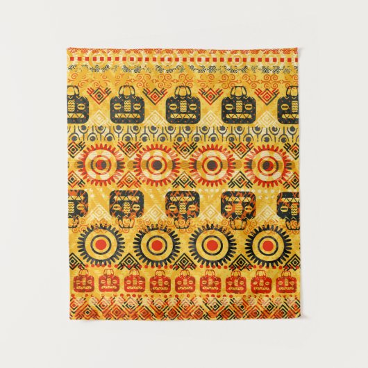 Naadloos tribaal patroon wandkleed (Voorkant)