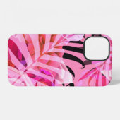 Naadloos tropisch bloem-, plant- en bladpatroon b iPhone hoesje (Achterkant horizontaal)