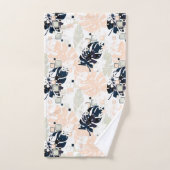 Naadloos tropisch oerwoud laat monstera palm-monst bad handdoek (Handdoek)