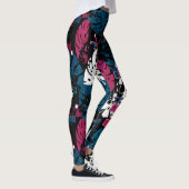 Naadloos tropisch oerwoud laat monstera palm-monst leggings (Rechts)