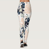 Naadloos tropisch oerwoud laat monstera palm-monst leggings (Achterkant)
