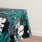 Naadloos tropisch oerwoud laat monstera palm-monst tafelkleed (Voorbeeld)