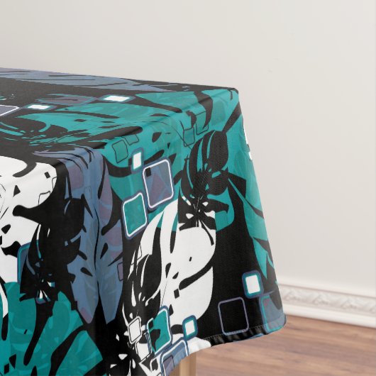 Naadloos tropisch oerwoud laat monstera palm-monst tafelkleed (Voorbeeld)