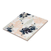 Naadloos tropisch oerwoud laat monstera palm-monst tegeltje (Zijkant)