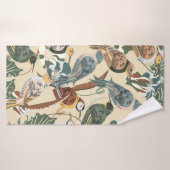 Naadloos tropisch patroon. Afdrukken met exotische Badhanddoek (Badhanddoek)