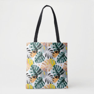 Naadloos tropisch patroon. Groene bladeren van een Tote Bag