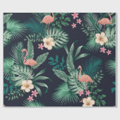 naadloos tropisch patroon met duw- en naaldbladere cadeaupapier (Vlak)