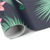 naadloos tropisch patroon met duw- en naaldbladere cadeaupapier (Rol Hoek)