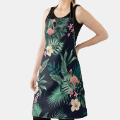 naadloos tropisch patroon met duw- en naaldbladere schort (Insitu)