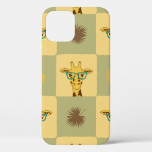 Naadloos tropisch patroon met giraffe en palm le Case-Mate iPhone case