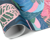 Naadloos tropisch patroon met papegaaien.  cadeaupapier (Rol Hoek)