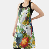 Naadloos tropisch patroon met papegaaien. schort (Insitu)