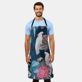 Naadloos tropisch patroon met papegaaien.  schort (Gedragen)