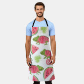 Naadloos tropisch patroon met schattige waterverf  schort (Gedragen)