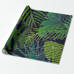 Naadloos tropisch patroon met tropische planten. H Cadeaupapier