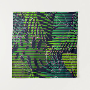 Naadloos tropisch patroon met tropische planten. H Wandkleed