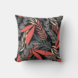 Naadloos tropisch zomerpatroon met helder geel kussen