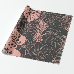 Naadloos tropisch zomerpatroon met monstera cadeaupapier