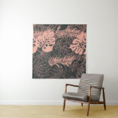 Naadloos tropisch zomerpatroon met monstera wandkleed (In Situ (horizontaal))