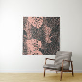 Naadloos tropisch zomerpatroon met monstera wandkleed (In situ)