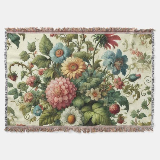 Naadloos tuinontwerp deken (Voorkant)