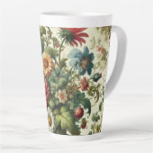 Naadloos tuinontwerp latte mok (Rechterhoek)