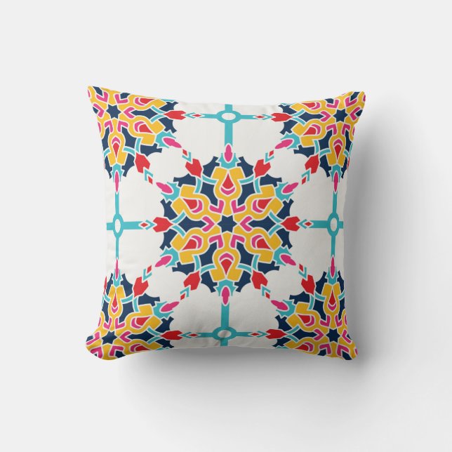 Naadloos Turks kleurig design Kussen (Voorkant)