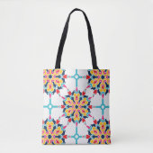 Naadloos Turks kleurig design Tote Bag (Voorkant)