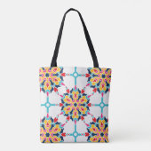 Naadloos Turks kleurig design Tote Bag (Achterkant)