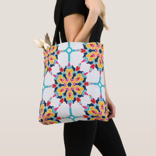 Naadloos Turks kleurig design Tote Bag