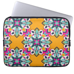 Naadloos Turks kleurrijk geluid Laptop Sleeve