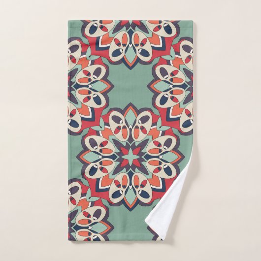 Naadloos Turks kleurrijk Handdoek (Handdoek)