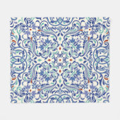 Naadloos turks kleurrijk patroon. Eindeloos patroo Fleece Deken (Voorkant (Horizontaal))