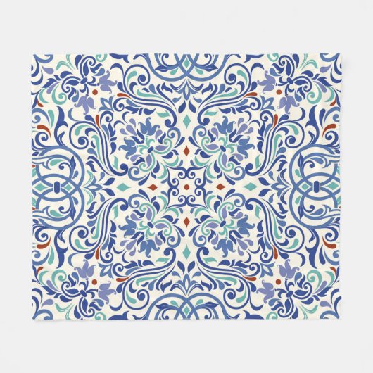 Naadloos turks kleurrijk patroon. Eindeloos patroo Fleece Deken (Voorkant (Horizontaal))