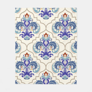 Naadloos turks kleurrijk patroon. fleece deken