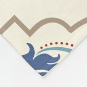 Naadloos turks kleurrijk patroon. fleece deken (Hoek)