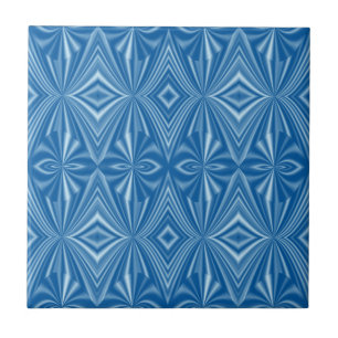Naadloos uniek stijlvol blauw patroon tegeltje