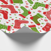 Naadloos vectorpatroon met verschillende kerst cadeaupapier (Hoek)