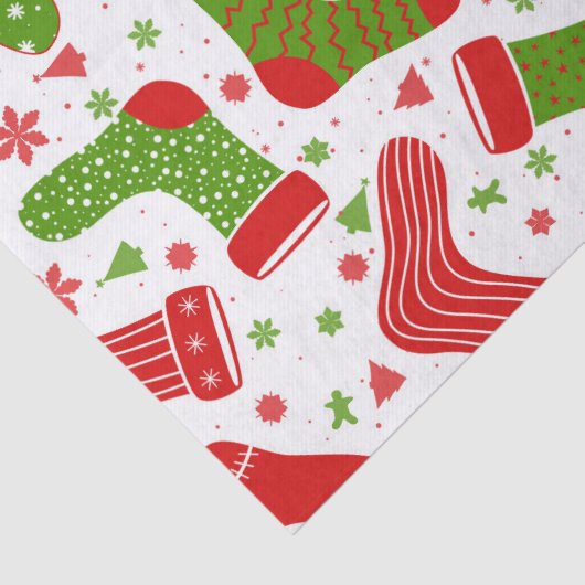 Naadloos vectorpatroon met verschillende kerst tissuepapier (Detail)