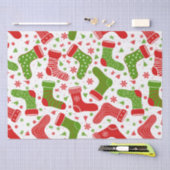 Naadloos vectorpatroon met verschillende kerst tissuepapier (Craft)