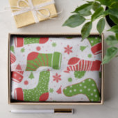 Naadloos vectorpatroon met verschillende kerst tissuepapier (Geschenk)