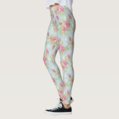 naadloos vectror Floral Hibiscus Pattern Leggings (Links)