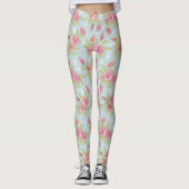  naadloos vectror Floral Hibiscus Pattern Leggings (Voorkant)