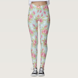  naadloos vectror Floral Hibiscus Pattern Leggings
