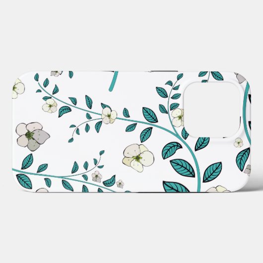 Naadloos ventilatorpatroon Case-Mate iPhone case (Achterkant (horizontaal))