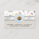 Naadloos ventilatorpatroon visitekaartje (Achterkant)