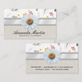 Naadloos ventilatorpatroon visitekaartje (Voorkant / Achterkant)